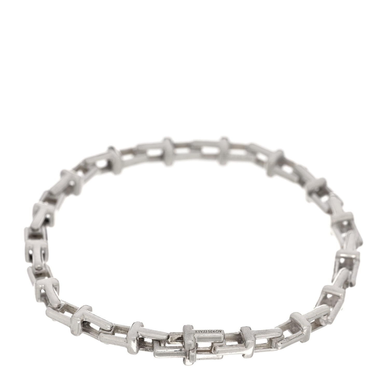 Tiffany Sterling Silver T Link Chain Bracelet 2 of 3