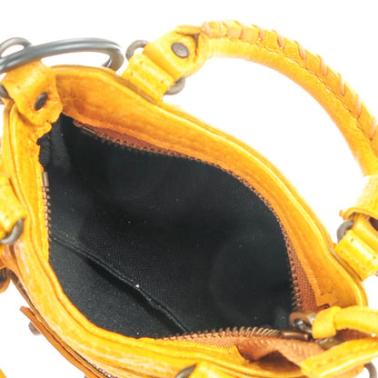 Balenciaga Agneau Mini First Bag Charm Jaune Epi 7 of 8