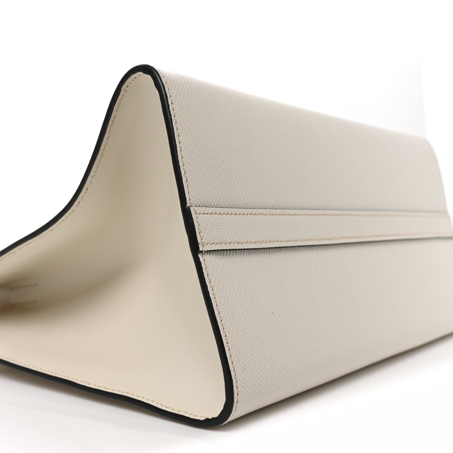 Prada Saffiano Cuir Calfskin Medium Monochrome Top Handle Tote White 8 of 9