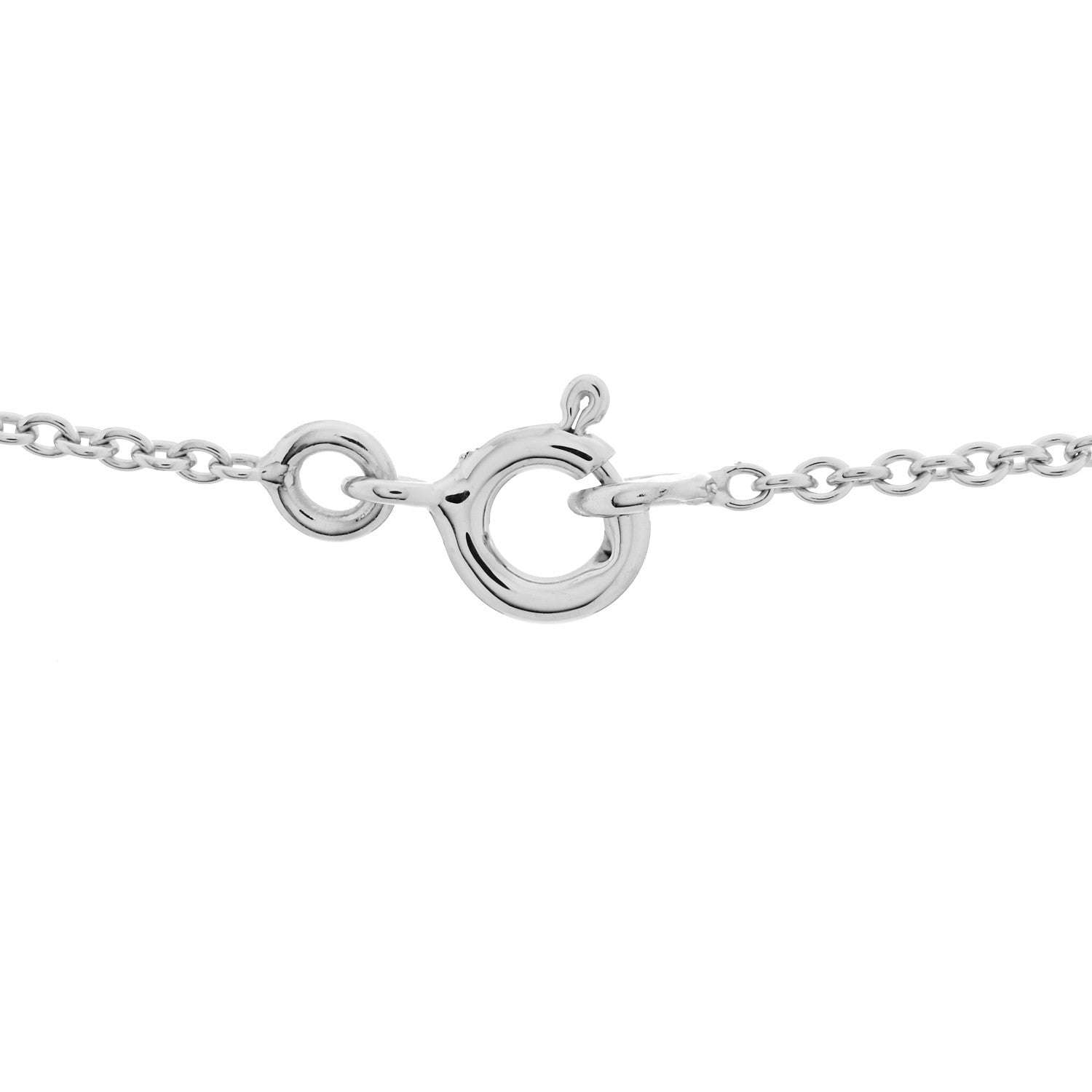 Hermes 18K White Gold Diamond PM Chaine d'Ancre Enchainee Necklace 3 of 4