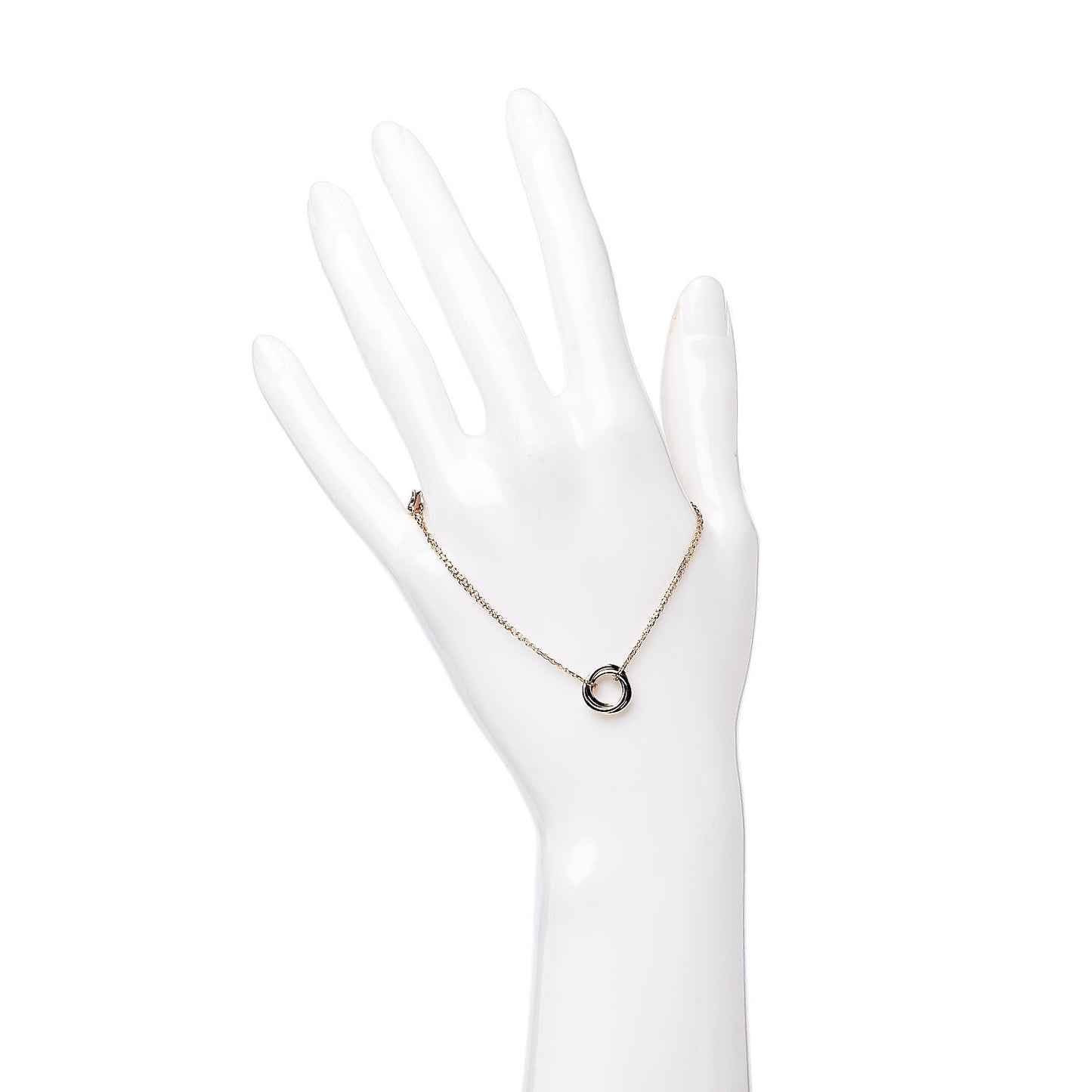 18K Pink Yellow White Gold Trinity Bracelet