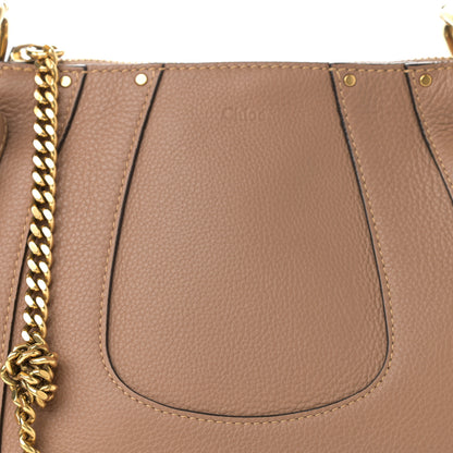 Chloe Grained Calfskin Small Hayley Hobo Nut 8 of 11