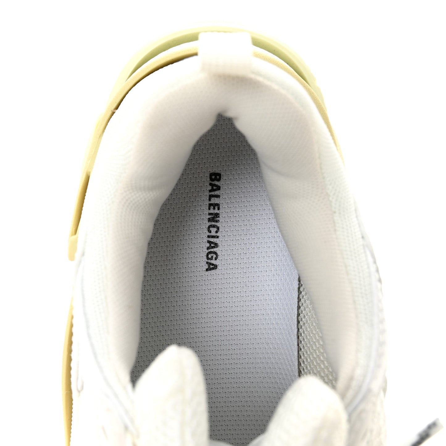 Fabric Mesh Womens Triple S Sneakers 38 White