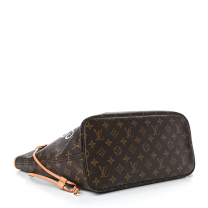 Louis Vuitton Monogram Forte Dei Marmi V Neverfull MM Rose Ballerine 3 of 4
