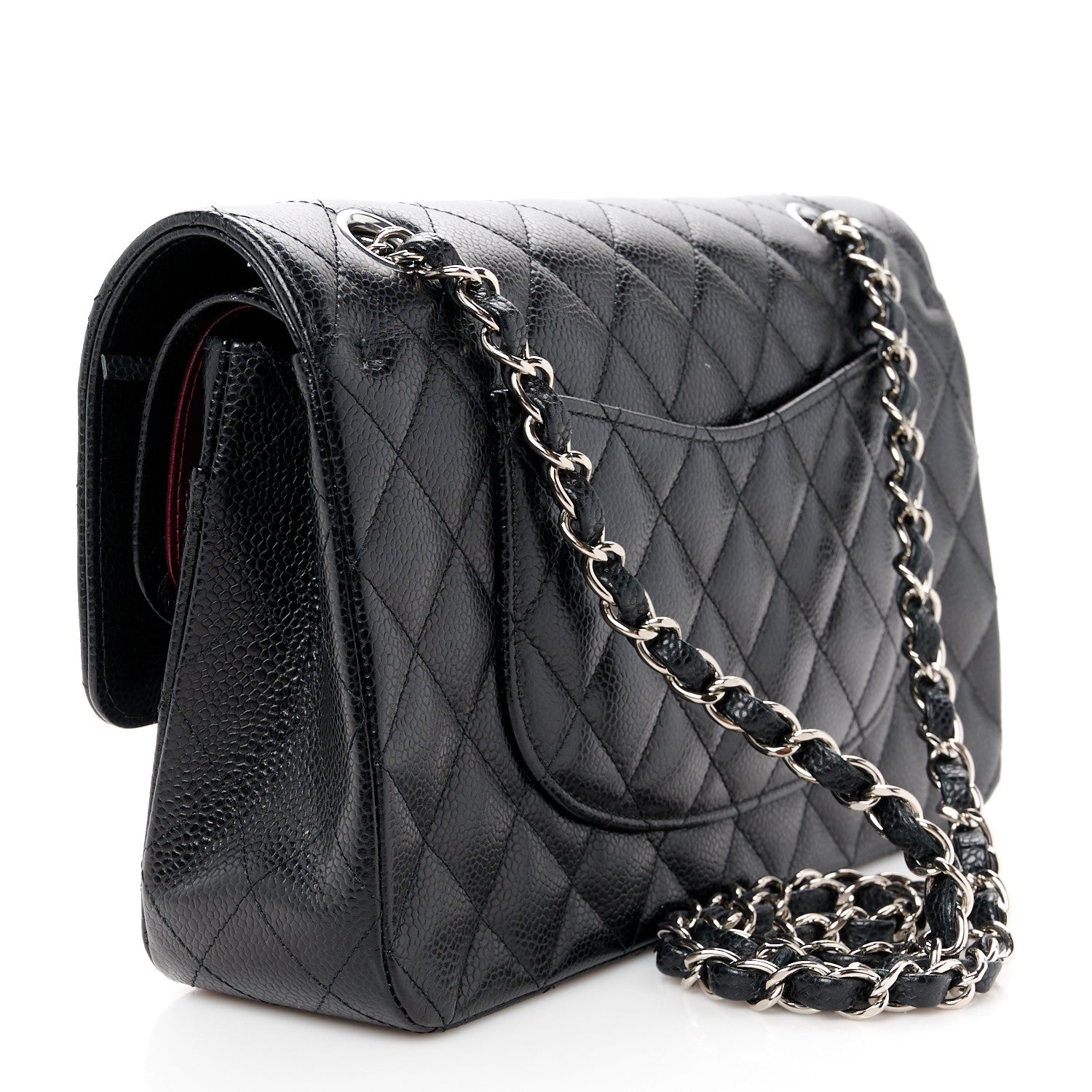 Chanel Caviar Quilted Medium Double Flap Black 3 of 11