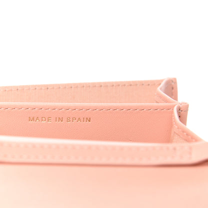 Chanel Lambskin Quilted Flap Card Holder On Chain Light Pink 7 of 12