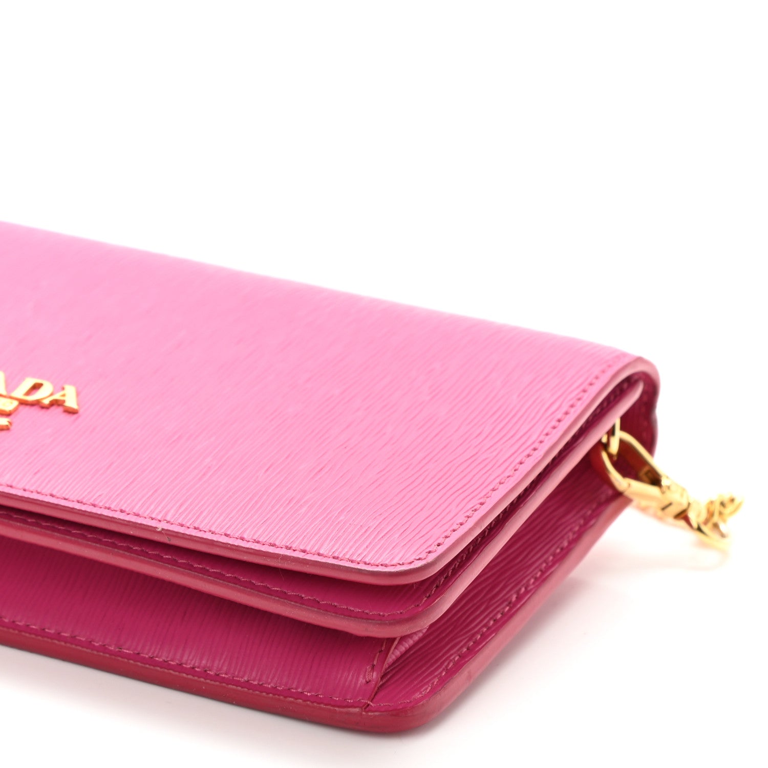 Prada Vitello Move Metal Mini Crossbody Bag Fuxia 8 of 9