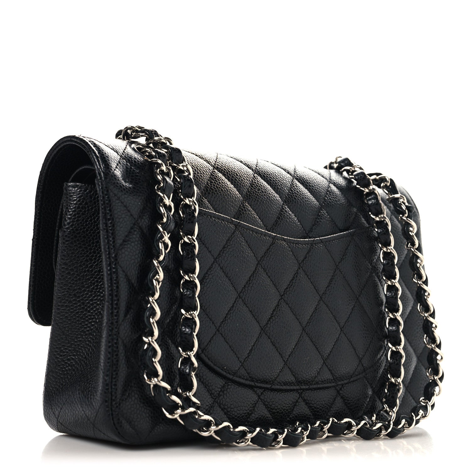 Chanel Caviar Quilted Medium Double Flap Black 3 of 11