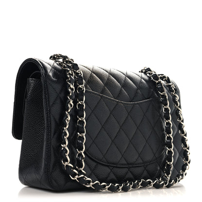 Chanel Caviar Quilted Medium Double Flap Black 3 of 11