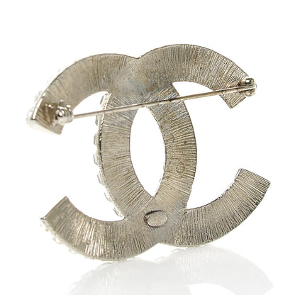 Chanel Baguette Crystal CC Brooch Silver 4 of 6