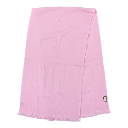Gucci Wool Silk GG Monogram GGNat Scarf Rose 2 of 5