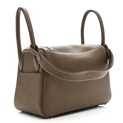 Hermes Taurillon Clemence Lindy 26 Etoupe 3 of 11