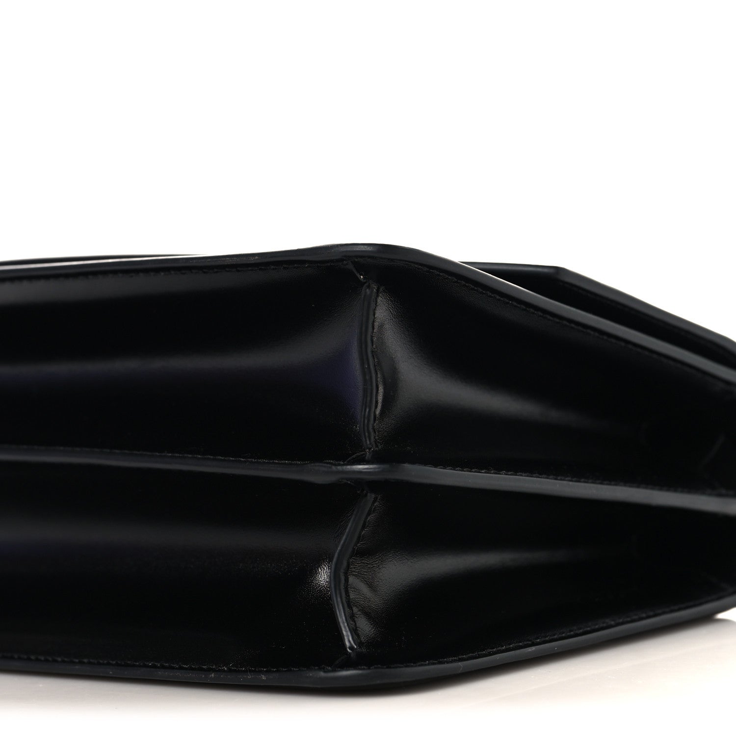 Valentino Garavani Shiny Calfskin Vlogo Vain Shoulder Bag Black 9 of 9