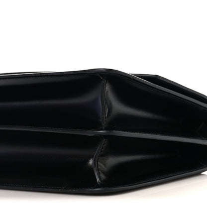 Valentino Garavani Shiny Calfskin Vlogo Vain Shoulder Bag Black 9 of 9