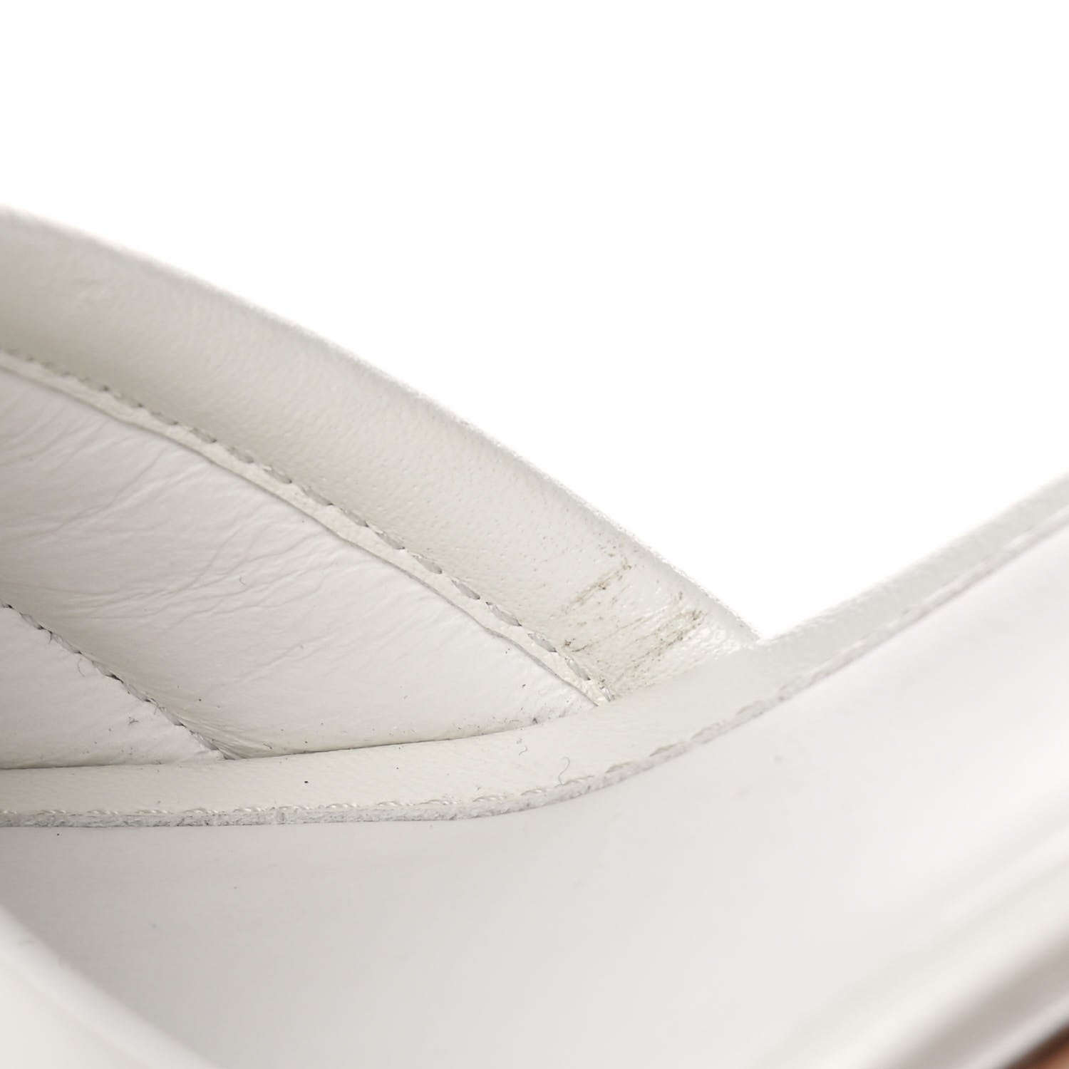 Fendi Calfskin Promenade Slingback Sandals 36.5 White 12 of 15