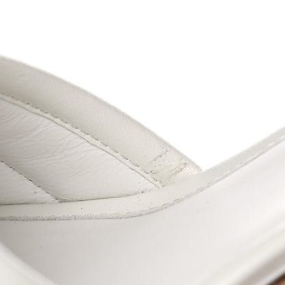 Fendi Calfskin Promenade Slingback Sandals 36.5 White 12 of 15