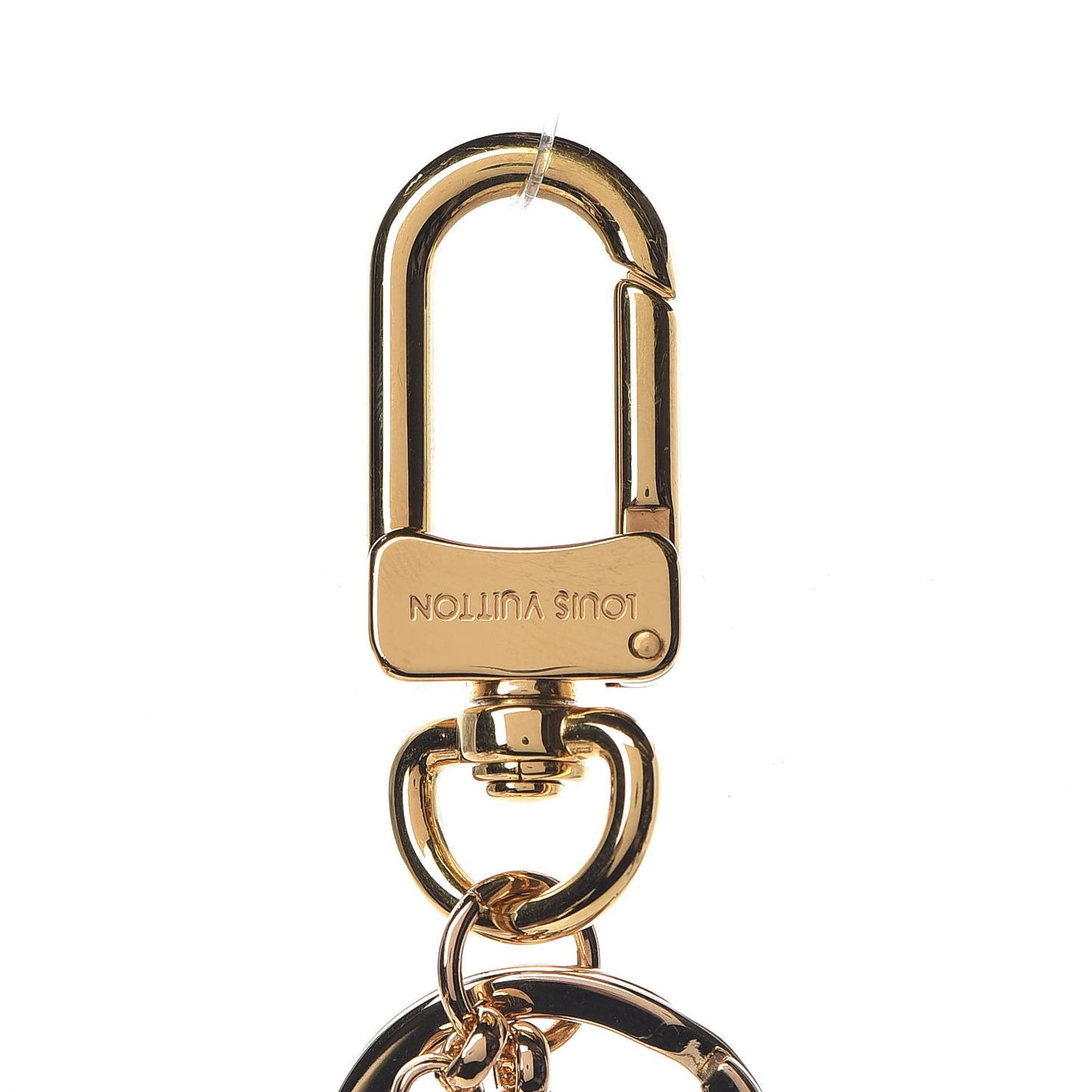 Metal Taurillon LV Capucines Bag Charm Key Holder Black