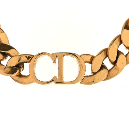 Christian Dior Metal CD Choker Necklace Gold 4 of 6