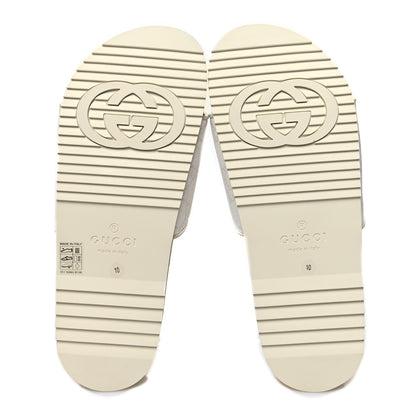 Gucci GG Supreme Monogram Demetra Mens Slide Sandals 10 White Mystic White 5 of 9