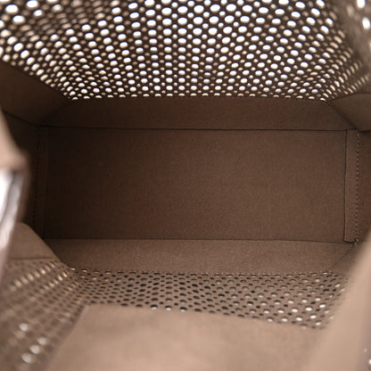 Stella McCartney Alter Nappa Perforated Braided Shoulder Bag Brown Dark Beige 5 of 9