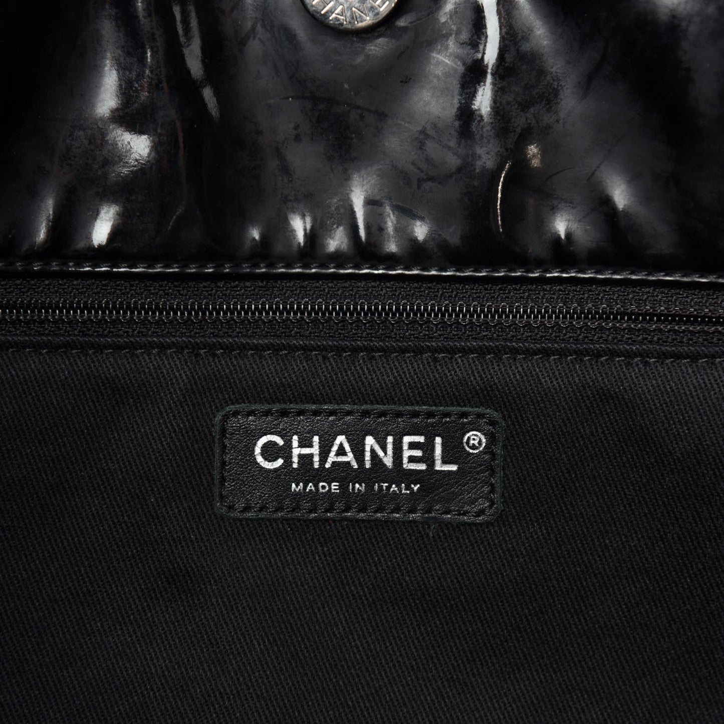 Vinyl Quilted Large In The Business Tote Black