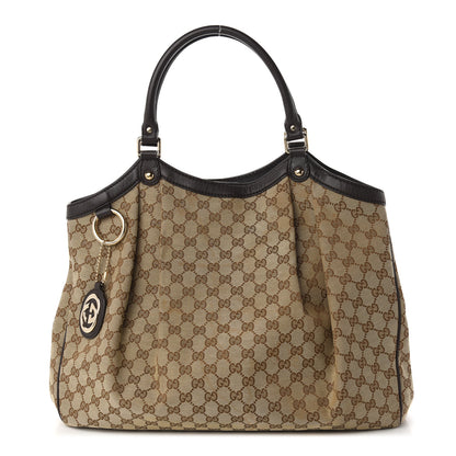 Gucci Monogram Large Sukey Tote Dark Brown 1 of 10