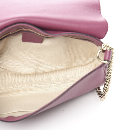 Gucci Pebbled Calfskin Medium Soho Flap Crossbody Peonia Flower 4 of 10