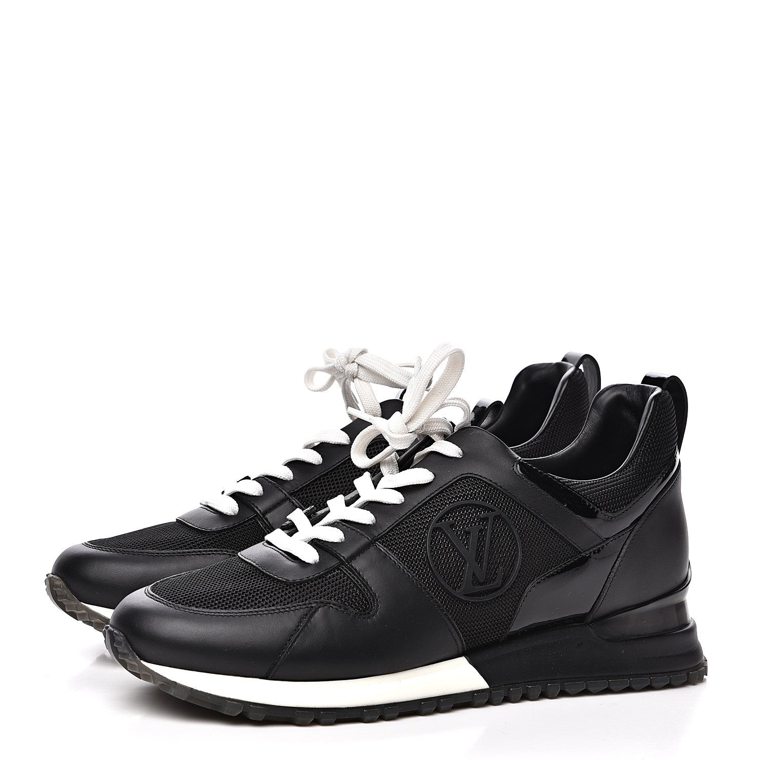 Louis Vuitton Calfskin Run Away Sneakers 39 Black 3 of 8