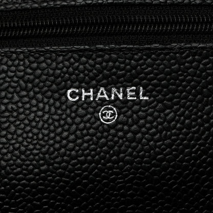 Chanel Caviar Quilted Wallet on Chain WOC Black 6 of 11