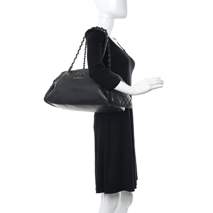 Chanel Glazed Caviar Coco Rider Bowling Bag Black 2 of 12