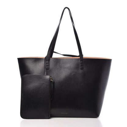 Mansur Gavriel Smooth Calfskin Large Shopping Tote Black 3 of 19