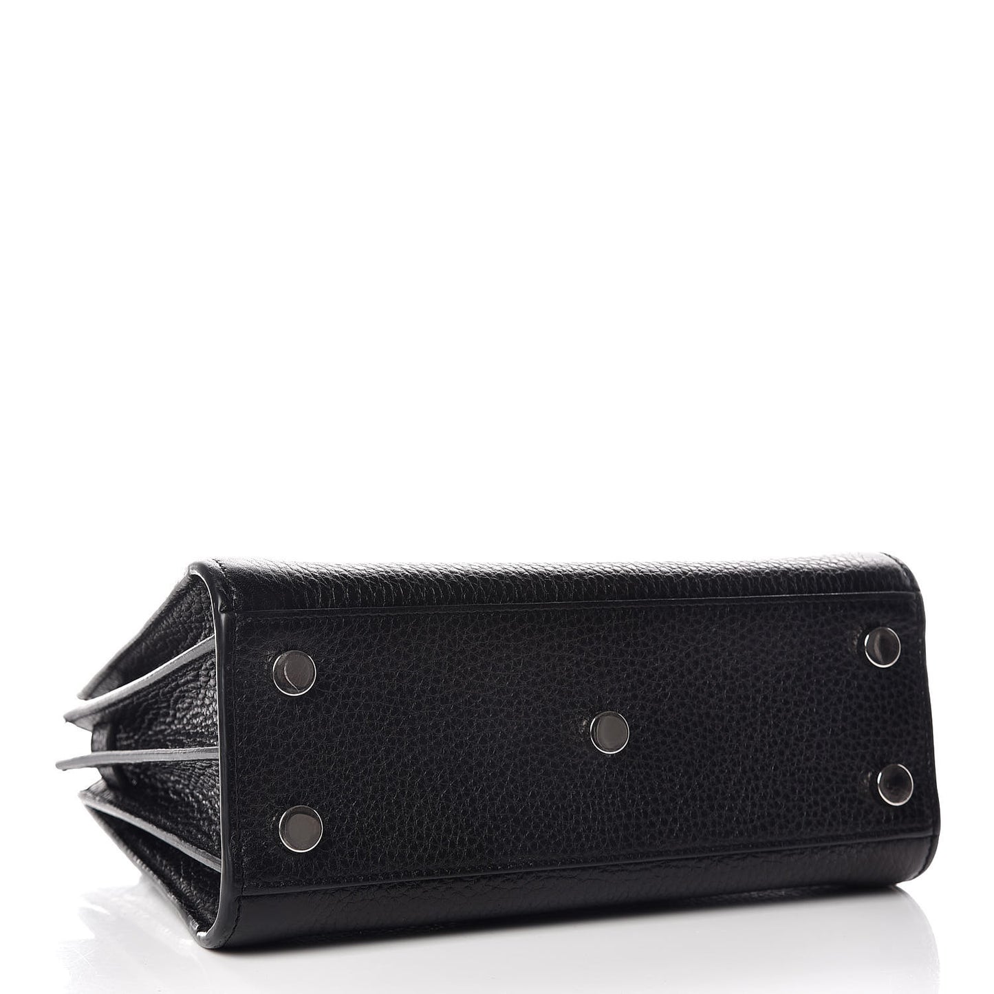 Grained Calfskin Nano Sac De Jour Black