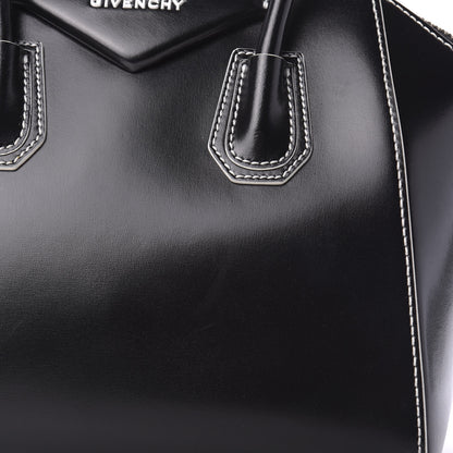 Givenchy Calfskin Contrast Topstitch Small Antigona Black White 11 of 14