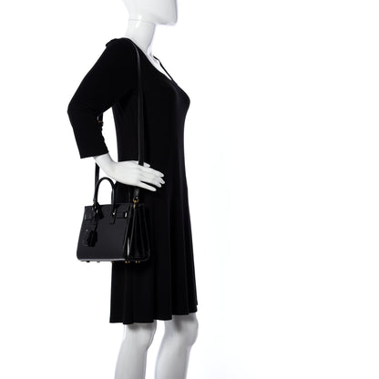 Saint Laurent Vernice Diamond Calfskin Nano Sac de Jour Black 2 of 6