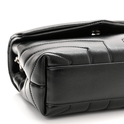 Saint Laurent Calfskin Y Quilted Monogram Toy Loulou Crossbody Bag Black 10 of 11