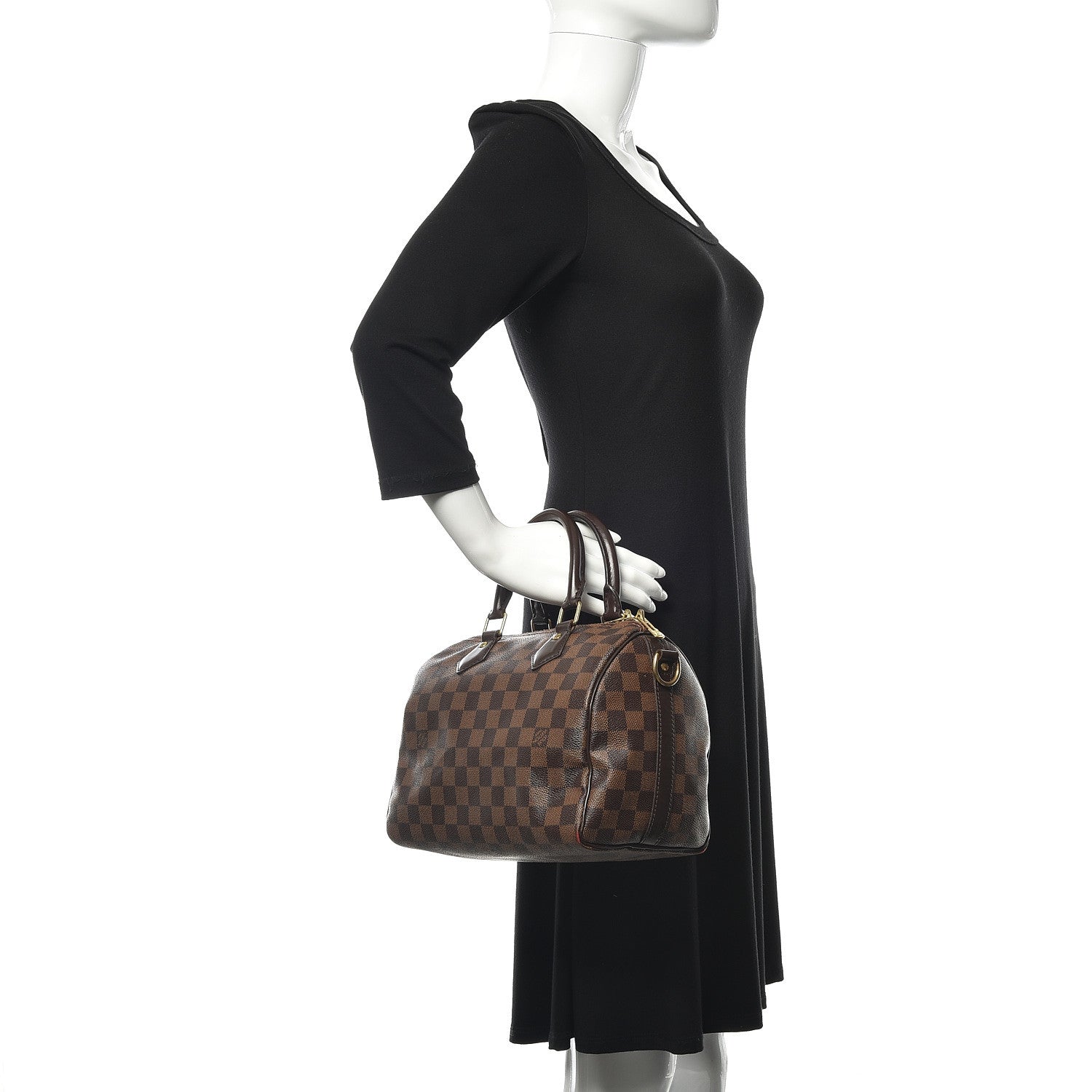 Louis Vuitton Damier Ebene Speedy Bandouliere 25 2 of 20