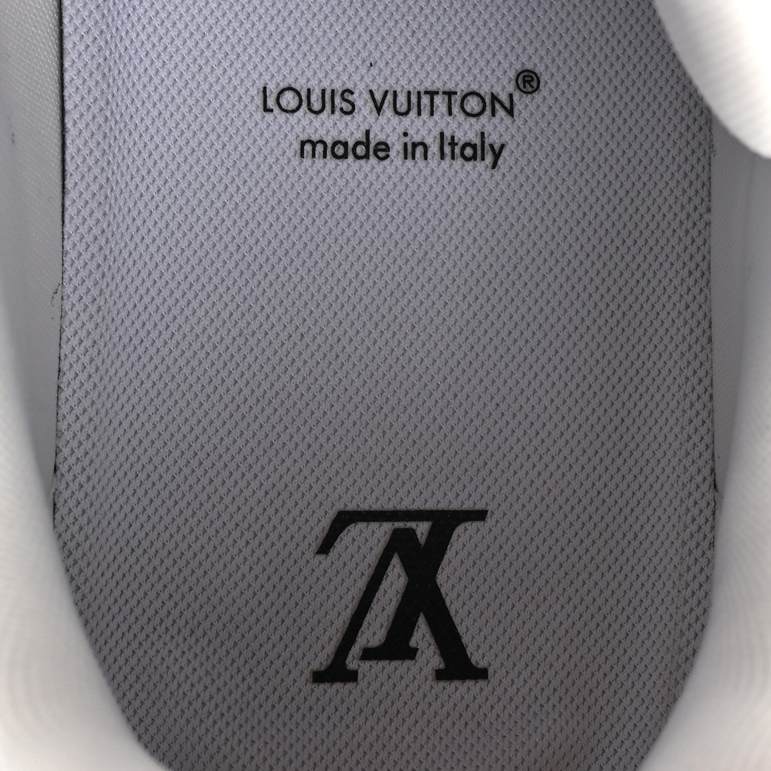 Louis Vuitton Calfskin Embossed Monogram Denim Mens LV Trainer Sneakers 12 Black 9 of 17