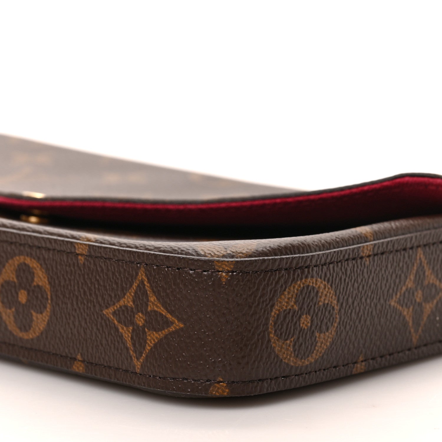 Louis Vuitton Monogram Pochette Felicie Chain Wallet Fuchsia 8 of 8