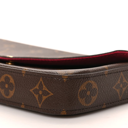 Louis Vuitton Monogram Pochette Felicie Chain Wallet Fuchsia 8 of 8
