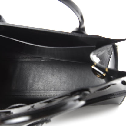 Mansur Gavriel Patent Mini Sun Bag Black 5 of 9