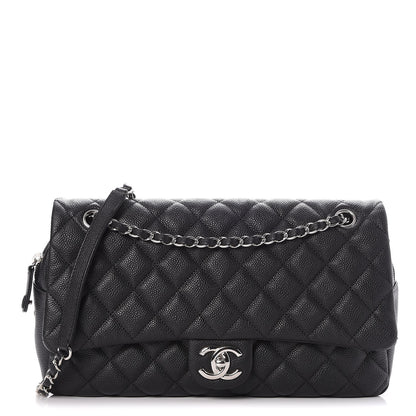 Chanel Caviar Quilted Jumbo Easy Flap Black 1 of 9