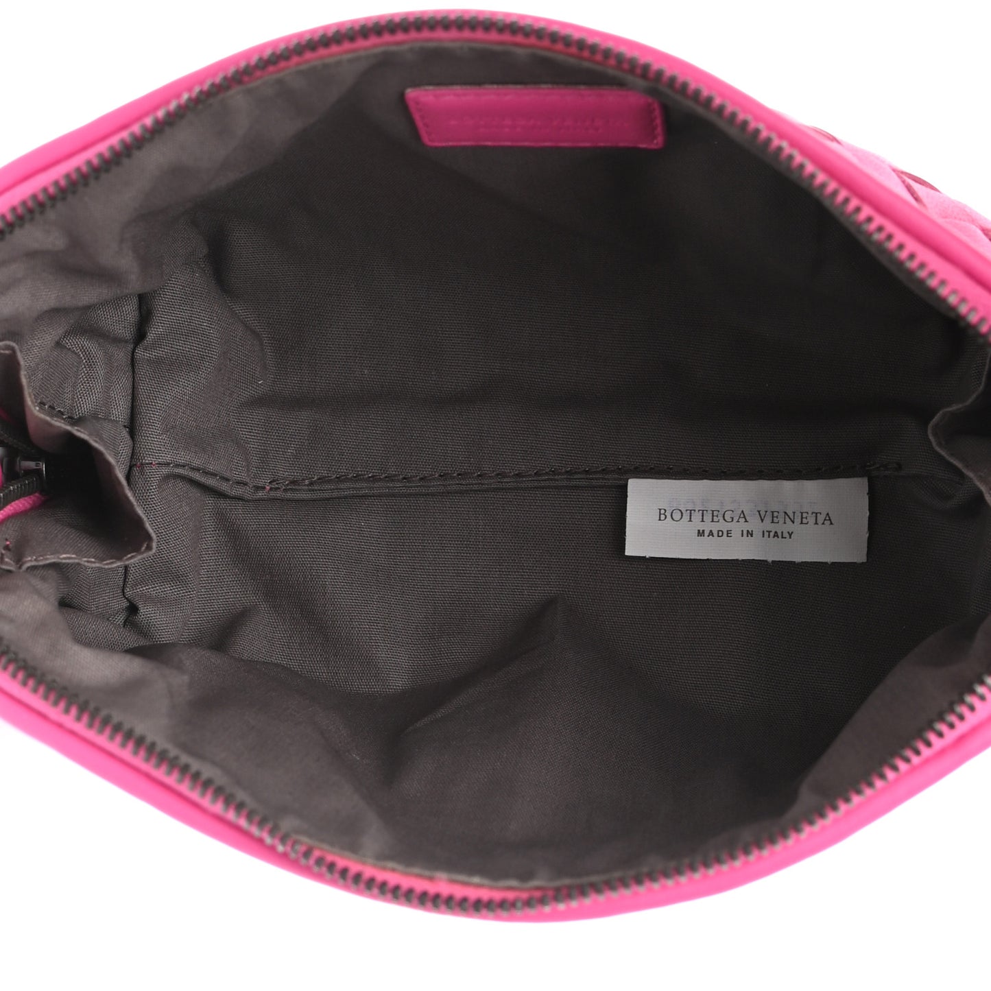 Nappa Intrecciato Cosmetic Pouch Rosa Shock