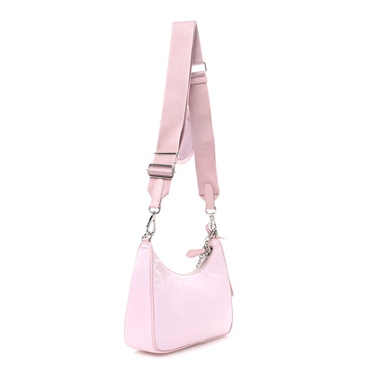 Prada Nylon Re-Edition 2005 Shoulder Bag Alabastro 3 of 11