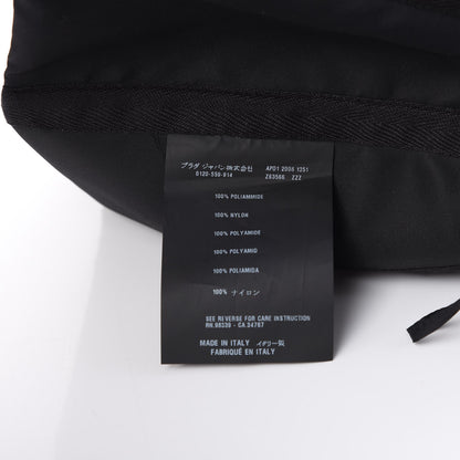 Prada Tessuto Nylon Peplum Belt Nero Black 11 of 13