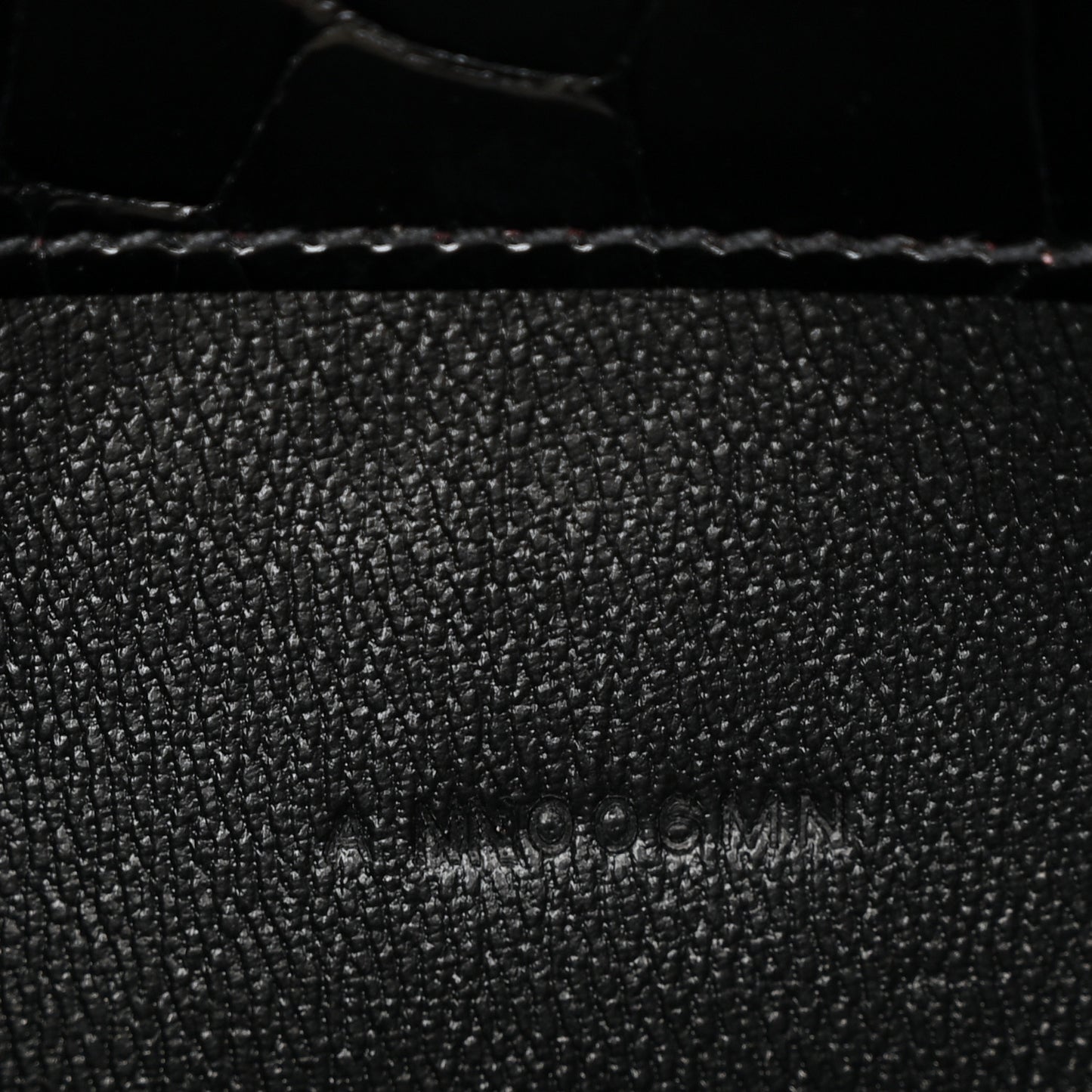 Shiny Alligator Constance Long Wallet Black