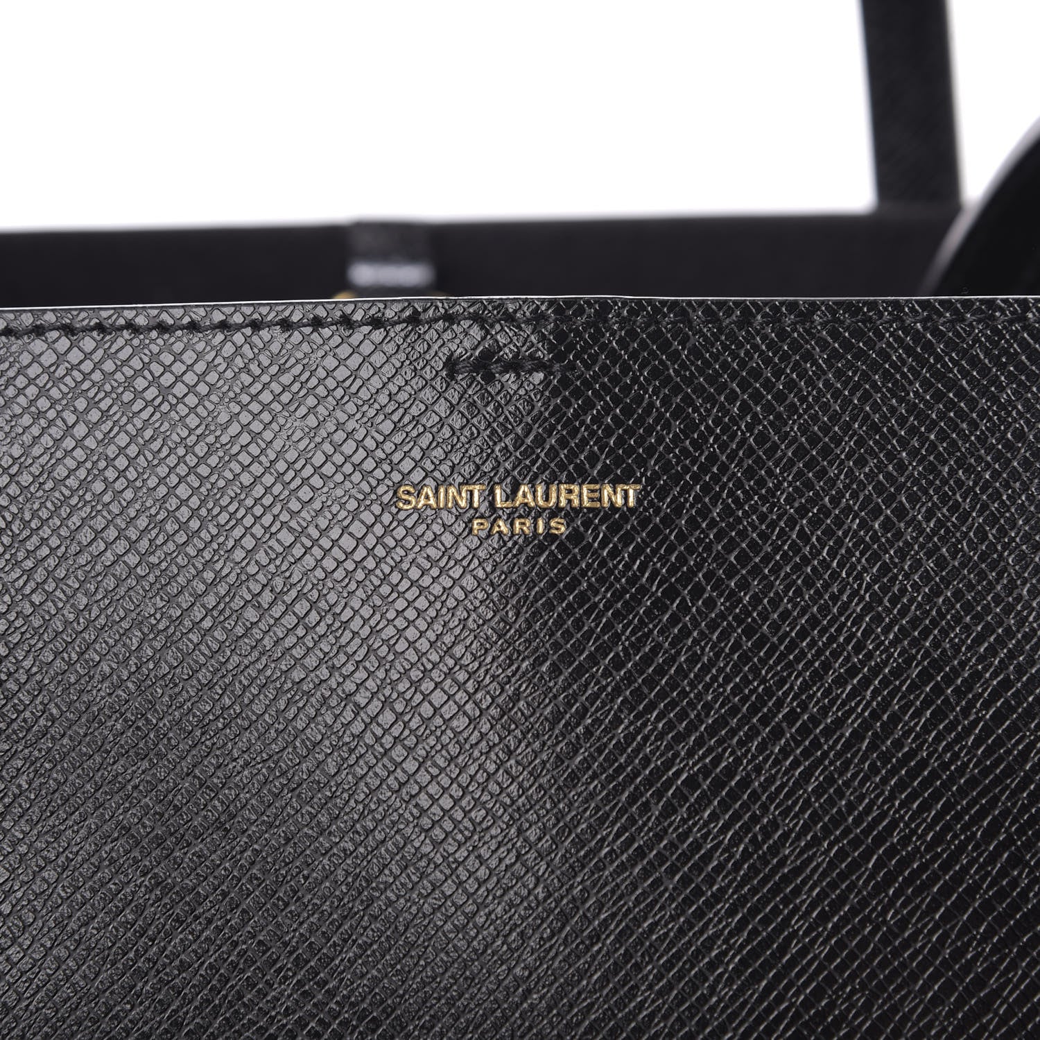 Saint Laurent Calfskin Large Shopping Tote Black 8 of 8