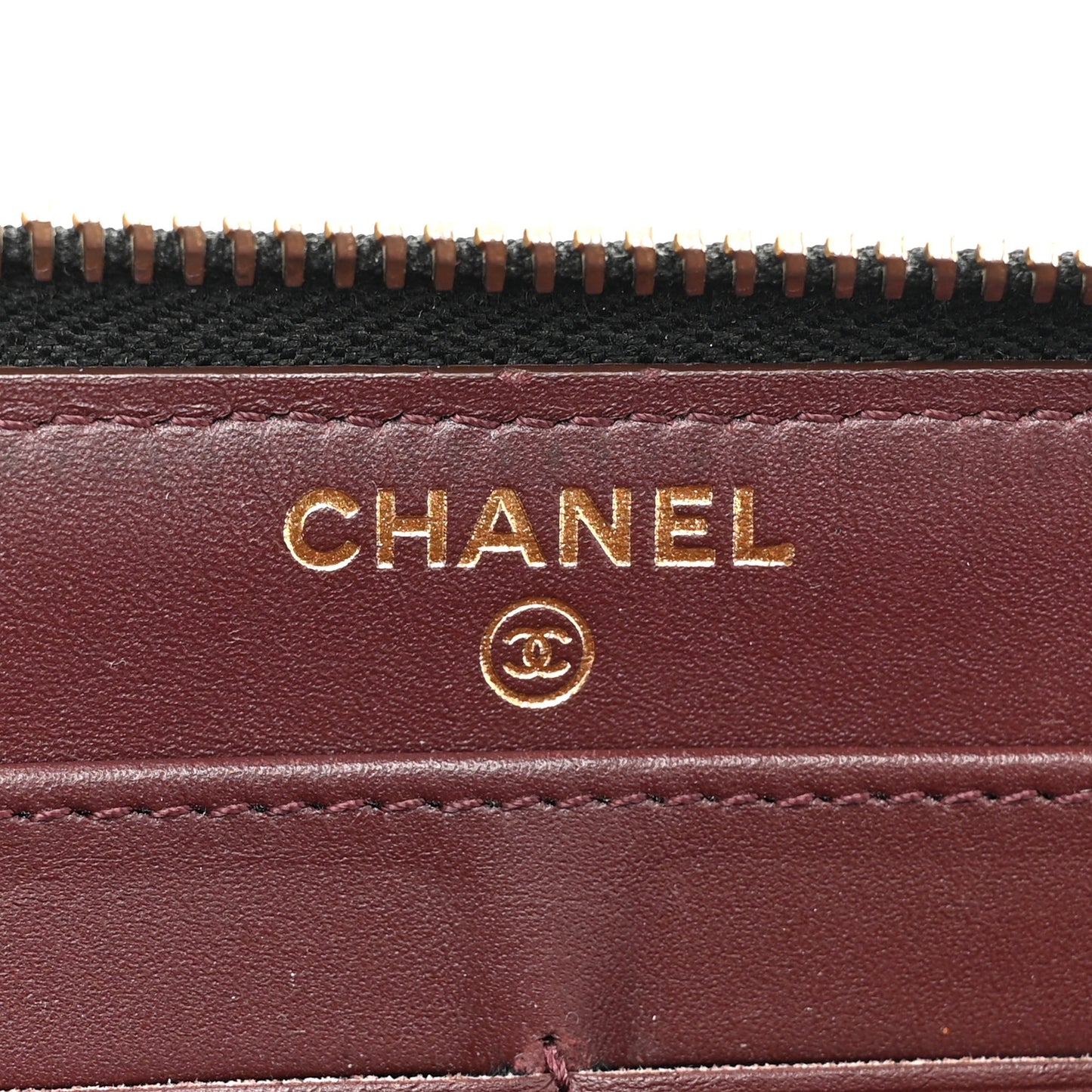 Caviar Quilted Large Gusset Zip Around Wallet Black