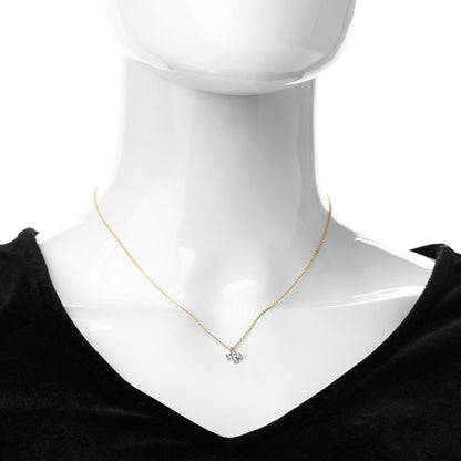 Tiffany 18K Yellow Gold Platinum Diamond Cruciform Cross Pendant Necklace 2 of 6