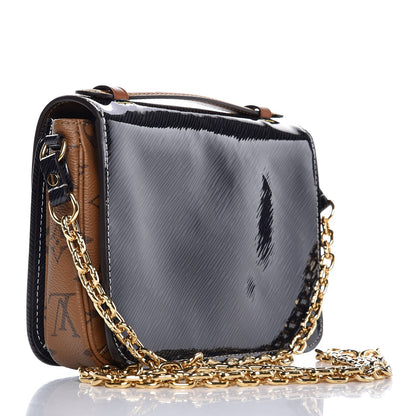Louis Vuitton Shiny Epi Reverse Monogram Pochette Metis Mini Marine 3 of 7