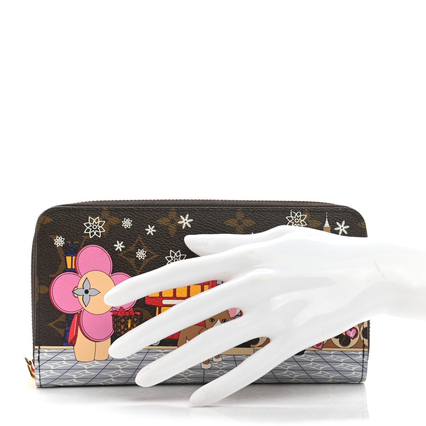 Monogram 2021 Christmas Animation London Zippy Wallet